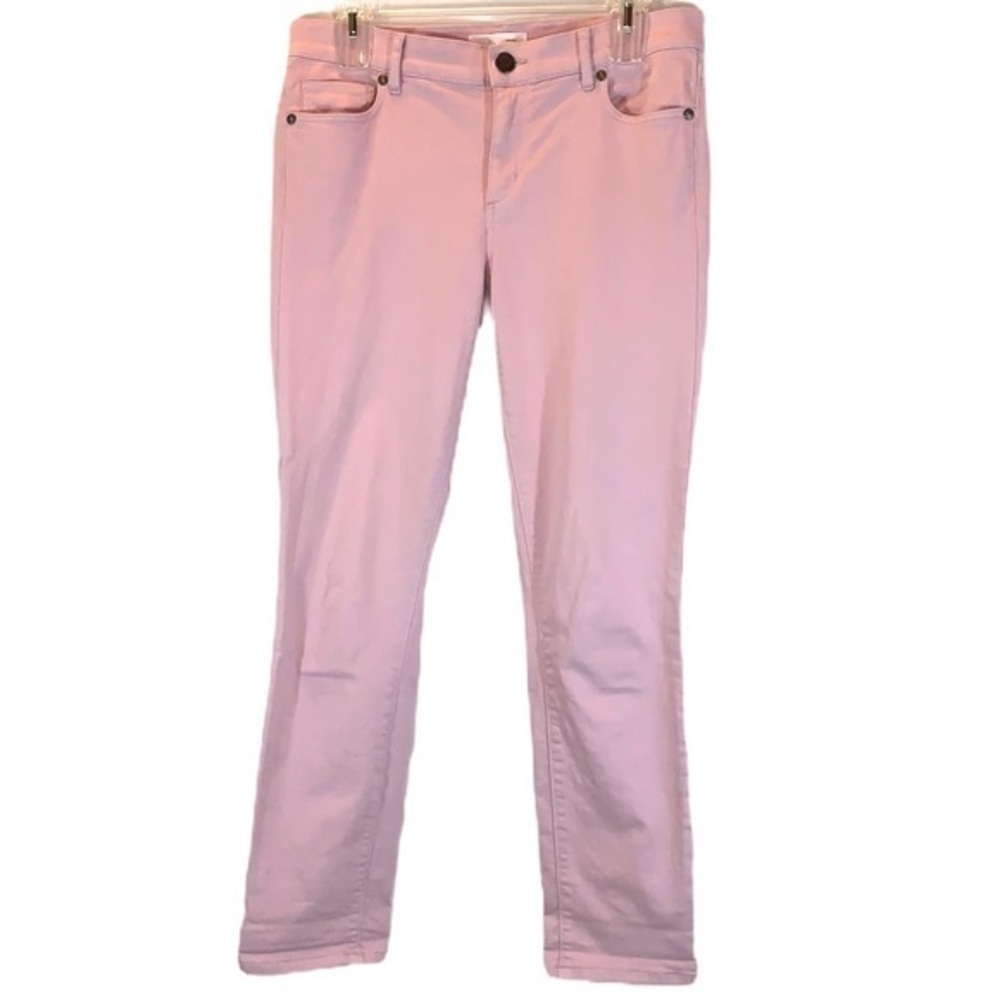 LOFT 4 light pink Skinny Crop stretch denim pants